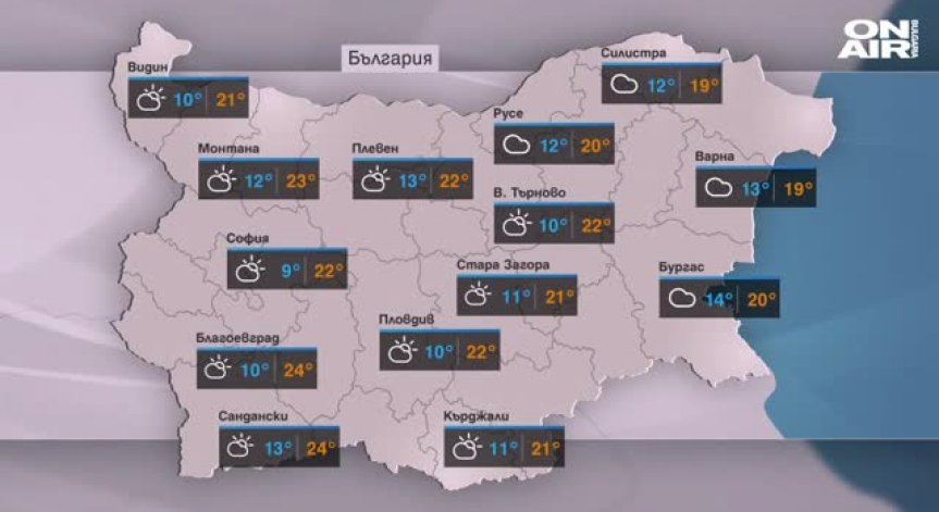 Отново ще е топло: Пореден есенен ден с високи температури