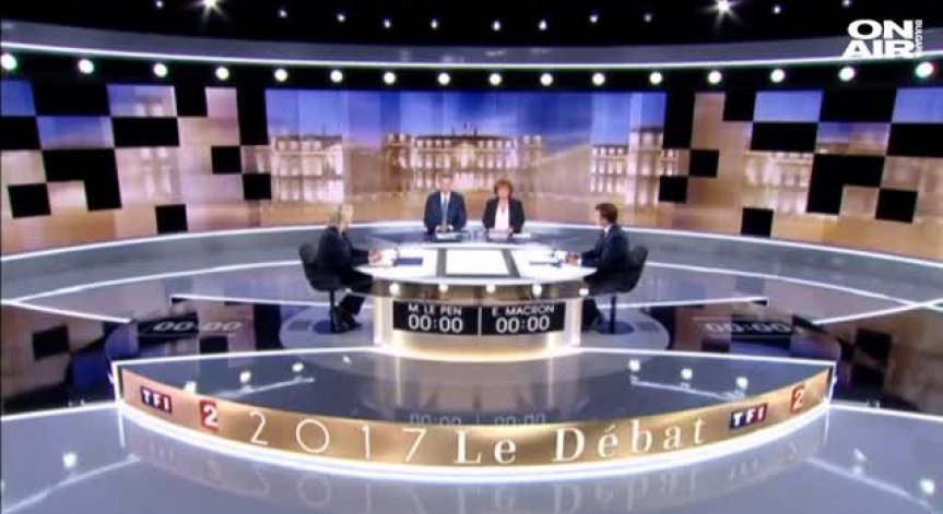 Разгорещен спор в последния дебат  между Макрон и льо Пен
