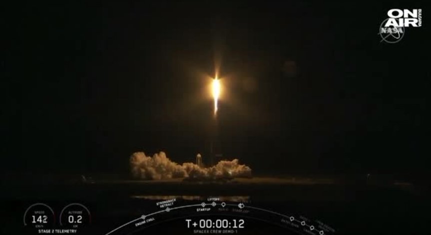 Space Х успешно изстреля космическа капсула към МКС