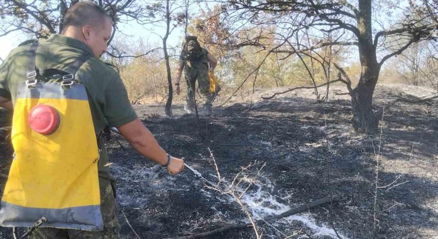Продължава борбата с пламъците.