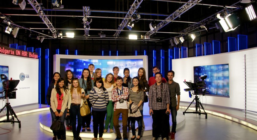 Студенти от Американския университет на work shop в Bulgaria ON AIR