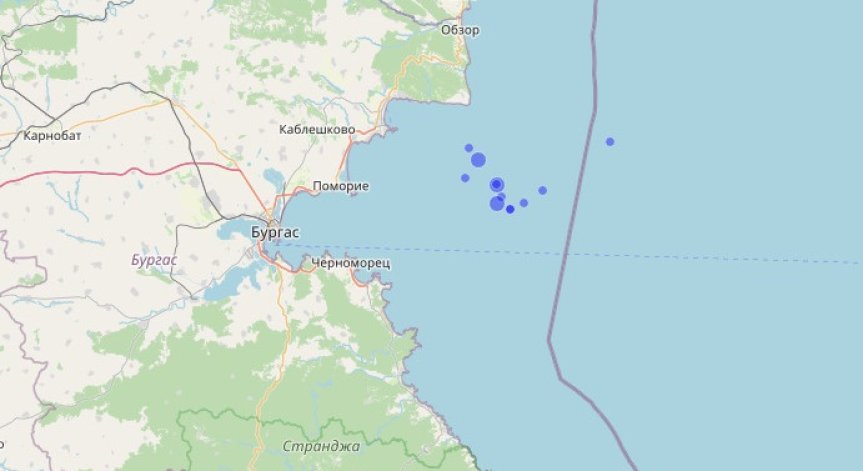 Сеизмолози отчетоха 12 земетресения край Несебър за 24 часа