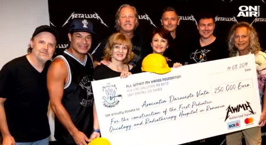 Metallica дариха 250 хил. евро за строеж на детска онкологична болница в Букурещ