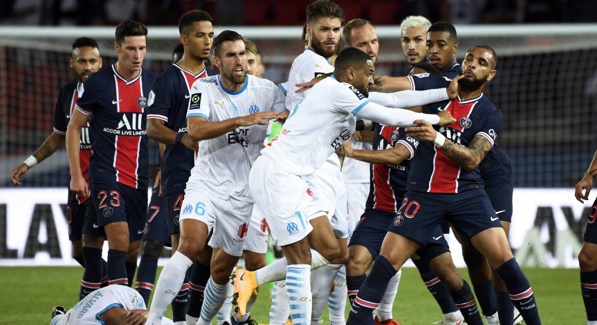 ОМ удари ПСЖ след бой на терена и 5 червени картона