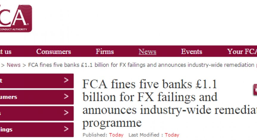 Пет банки са глобени с $3,3 млрд за манипулации на валутния пазар