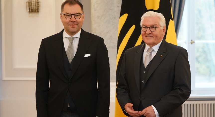 Германският президент изненадващо пристигна в Киев