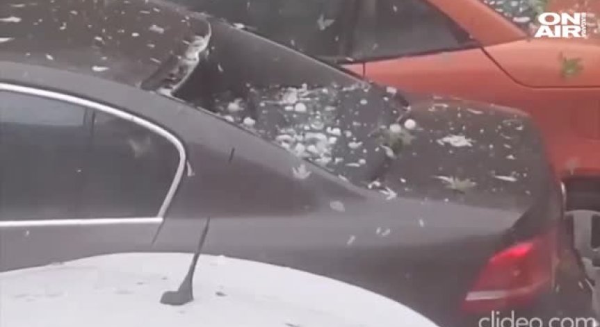 Градушка с размер на яйце удари северозападна Румъния (Видео)