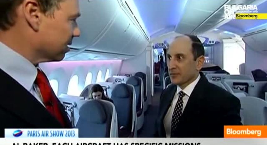 Акбар Ал Бакр, президент на Qatar Airways, Льо Бурже