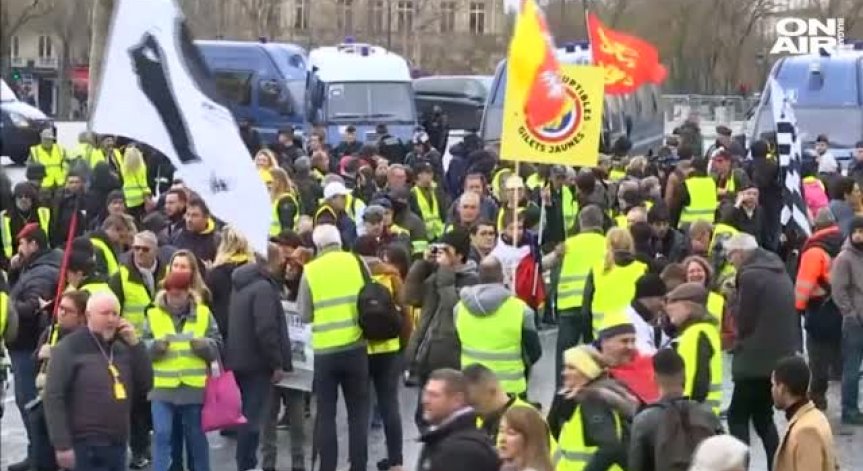 Поредна събота на протест на жълтите жилетки във Франция