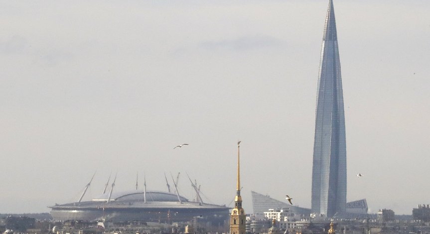 Lаkhtа Center в Санкт Петербург грабна приза за небостъргач на годината