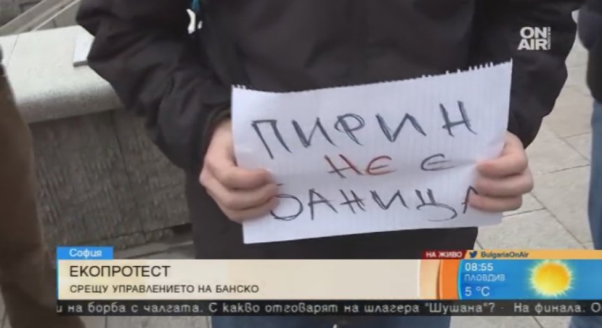 Еколози излязоха пред МС в защита на Пирин планина