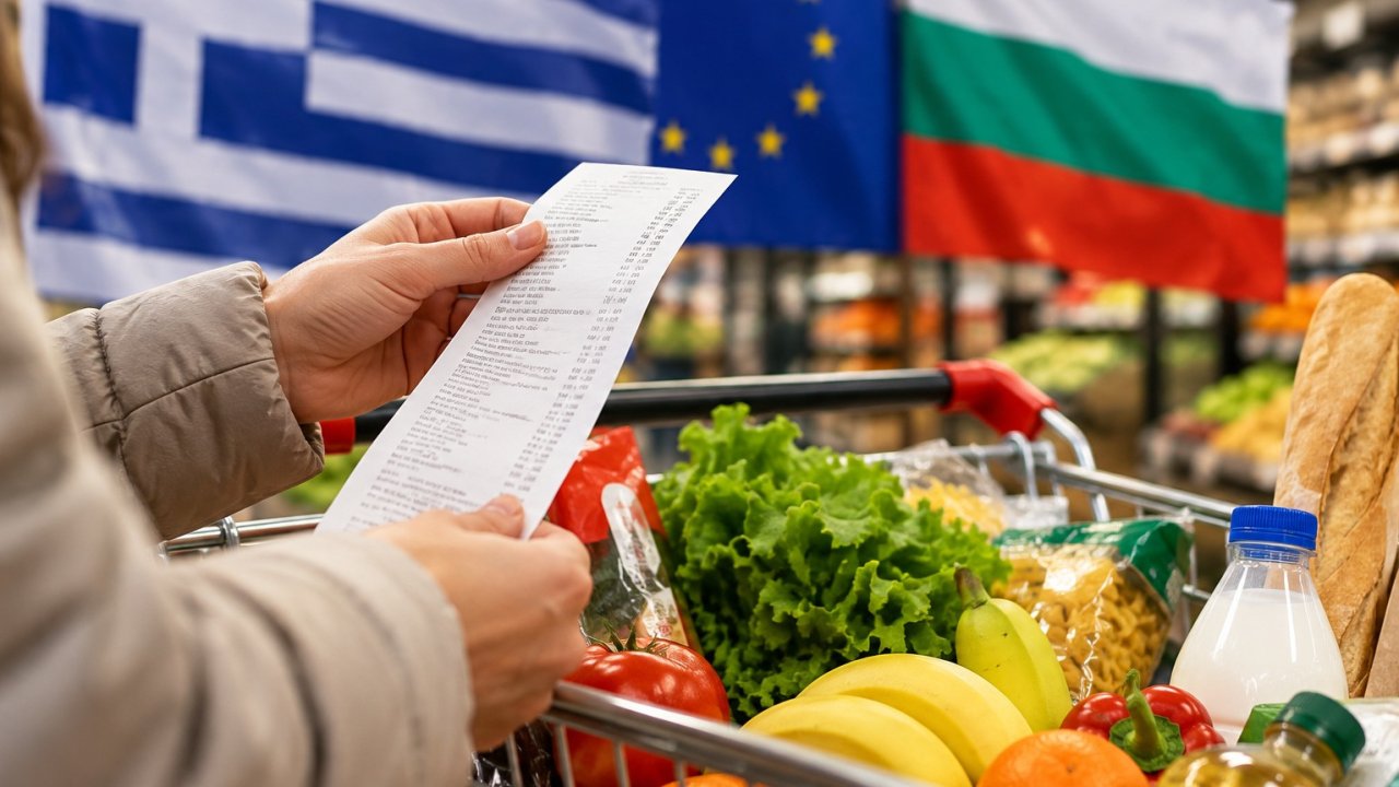 Гърция и България се изравниха в разход за храна