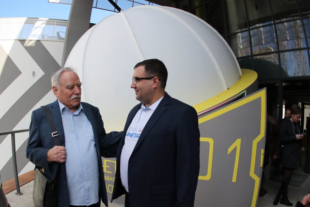 Първият български космонавт Георги Иванов присъства на откриването на планетариума