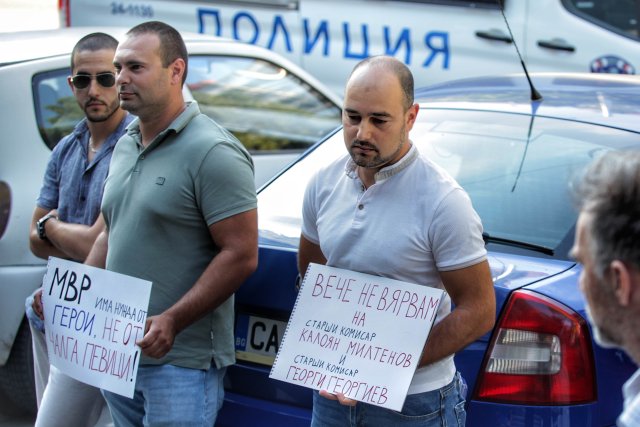 Снимка Димитър Кьосемарлиев Bulgaria ON AIRПротест пред Първо РПУ