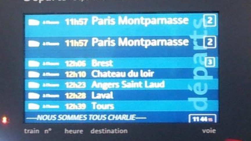 <p>SNCF спря влаковете в Ил-дьо-Франс за минута в деня на траур</p>
